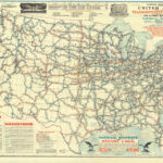 Map Of United States Proposed National Highways System, 1915 | Road Map Of Nw Usa