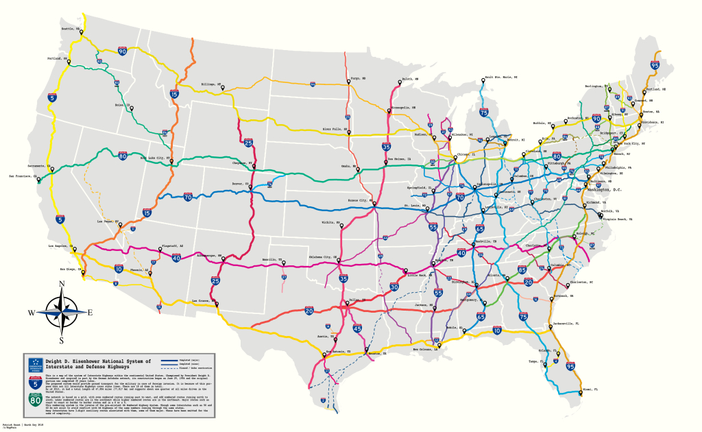 Map Of Us Interstate Highways : R/Mapporn | Interstate Route Map Of Usa