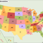 Map Of Us States   List Of States Of The United States   Mapsius | Map Of Usa States Abbreviated