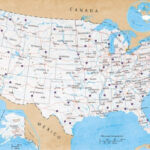 Map Of Usa   Road Map Poster (36 X 24)   Walmart | Atlas Road Map Of Usa