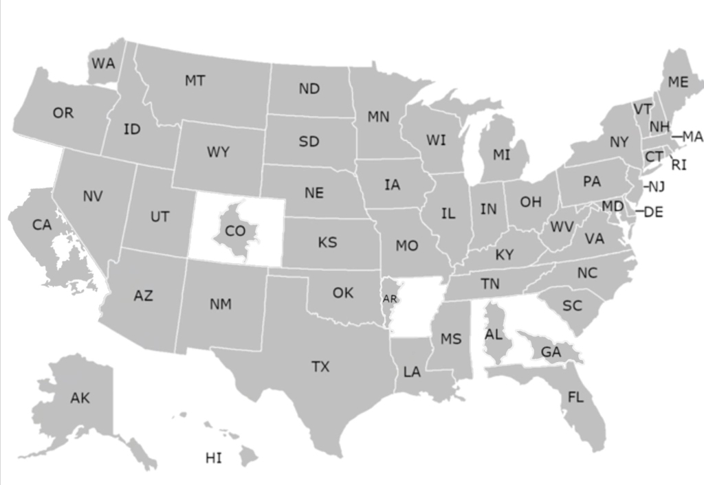 Map Of Usa States With Abbreviations : R/Shittymapporn | Map of USA States with Abbreviations