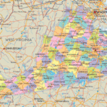 Map Of Virginia   Detailed Virginia Map With Cities, Counties And | Map Of Virginia Usa With Cities
