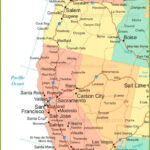 Map Of West Coast Of The United States | Map Of West Coast Of Usa With States And Cities