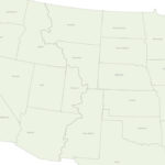 Map Of Western Usa If The Borders Were Dividedthe Continental | Blank Map Of Western USA