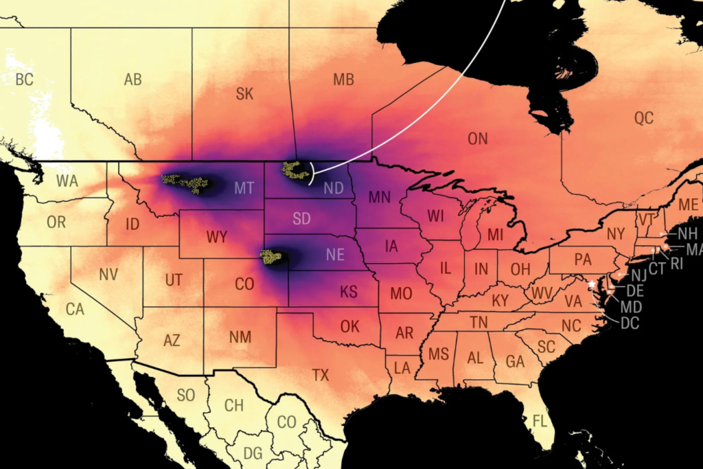 Map Shows Safest Us States To Live During Nuclear War - Newsweek | Nuclear Fallout Map Of Usa
