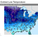 Map Shows States Facing Coldest Weather As Temperatures Plunge | Map Of Weather In USA