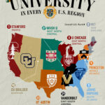 Mapped: America'S Best Universities,Region | Map Of Universities In USA