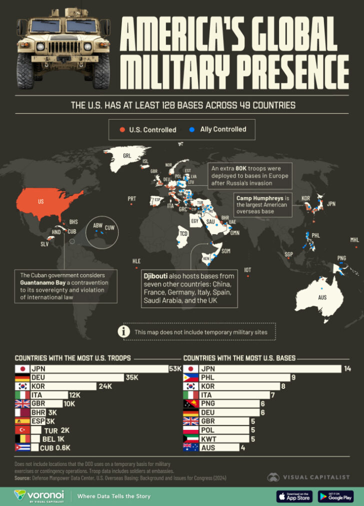 Map of Us Military Bases in USA Map of Us Military Bases in USA