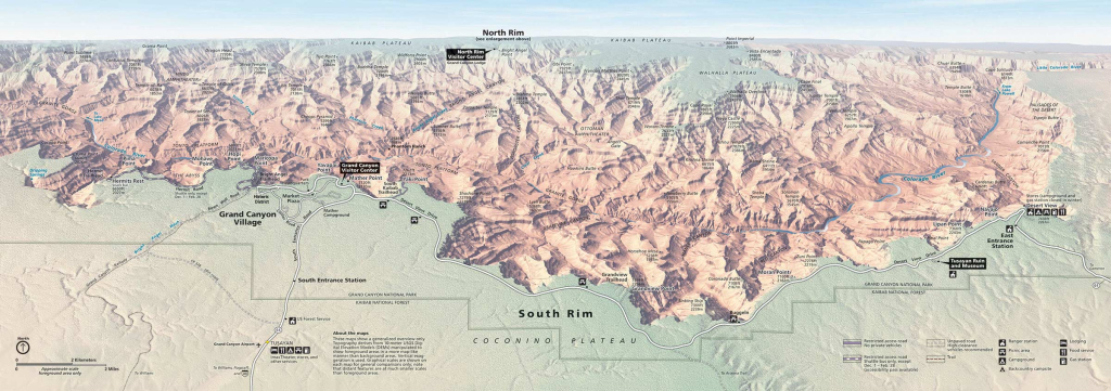 Maps - Grand Canyon National Park (U.s. National Park Service) | Map of USA Grand Canyon