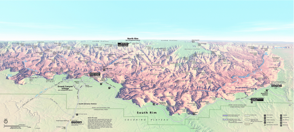 Maps - Grand Canyon National Park (U.s. National Park Service) | Map Of Usa With Grand Canyon