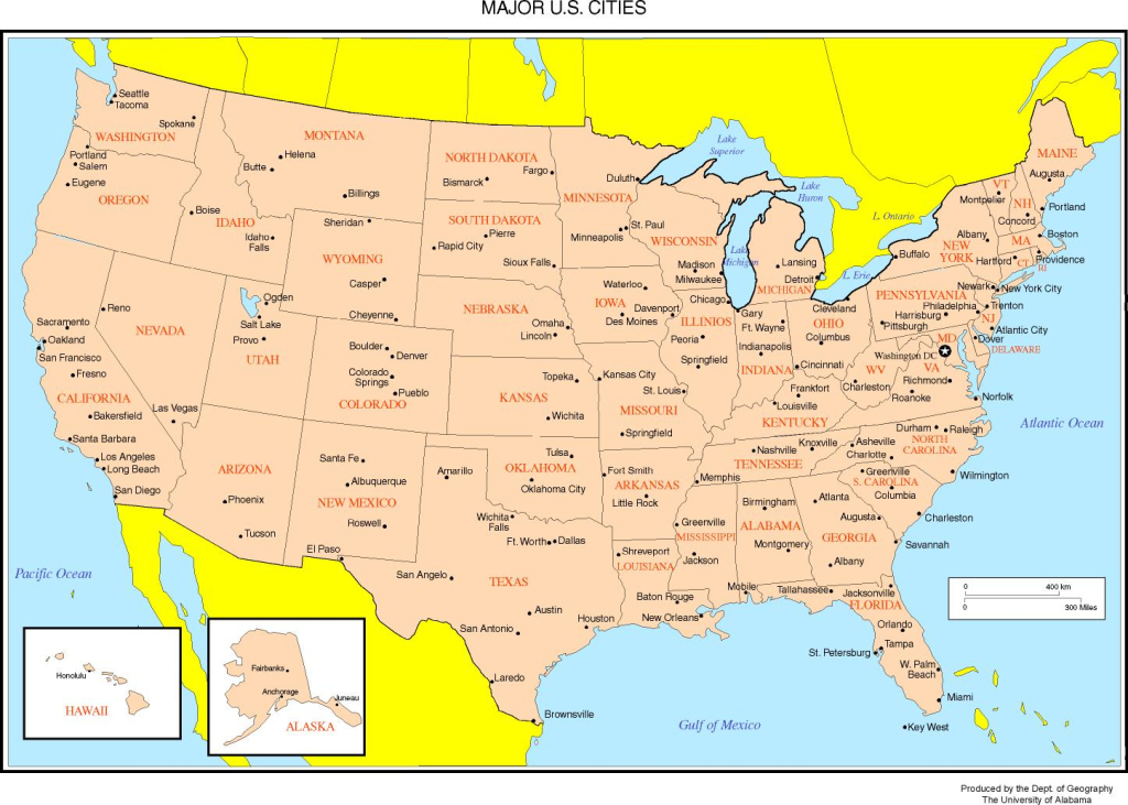 Maps Of The United States | Map of USA Major Cities