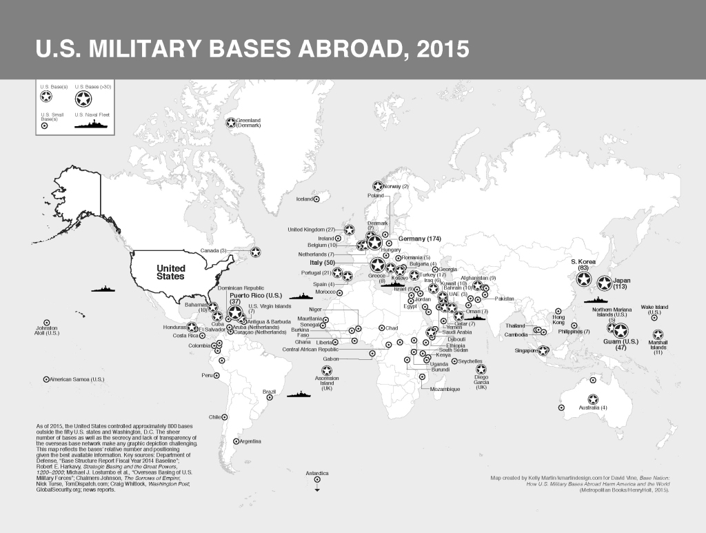 Maps Of U.s. Military Bases Abroad From The Books &amp;quot;Base Nation | Map Of Usa Military Bases