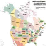 Maptitude — This Map Labels Us States And Canadian Provinces, | Map Of Usa States And Canada Provinces