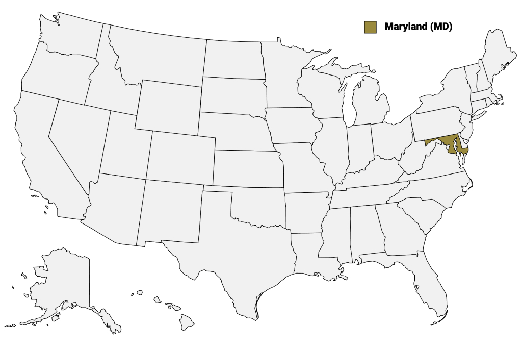 Maryland Counties Map | Mappr | Maryland On Map Of Usa