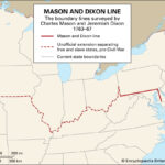 Mason Dixon Line | Definition, Significance, & Facts | Britannica | Map Of USA Mason Dixon Line