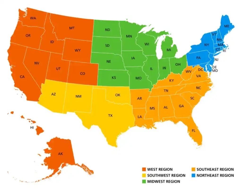Memorize The 50 States (Abbreviations &amp;amp; State Capitals) - The | Map With Abbreviations For States Of Usa