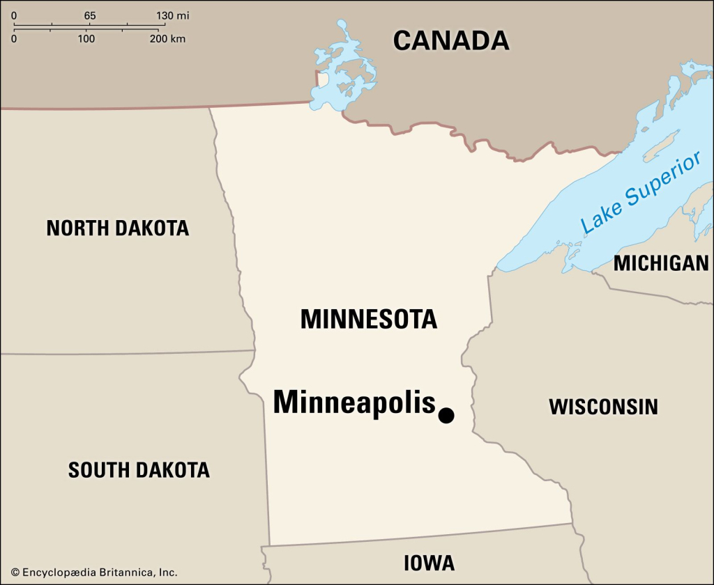 Minneapolis | History, Population, Map, &amp;amp; Facts | Britannica | Minneapolis On Map Of Usa