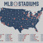 Mlb Stadium Map, Baseball Stadium Map, Ballpark Map, Mlb Stadium | Map Of Mlb Stadiums In USA