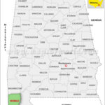 Mobile County Map, Alabama | Map Of Mobile Alabama USA