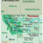 Montana Maps & Facts   World Atlas | Map Of Northern Montana Usa