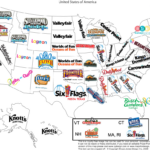 Most Popular Amusement Parkstate In The Past 5 Years | Map Of Amusement Parks In Usa