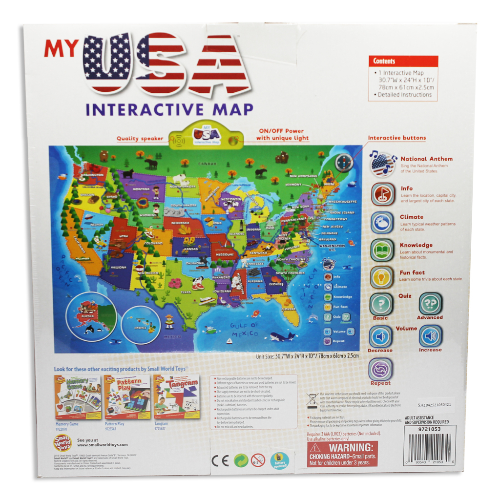 My Usa Interactive Map | The Teachers&amp;#039; Lounge® | Interactive Map of the USA