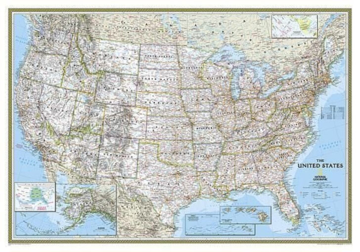 National Geographic Map of USA