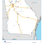 National Highway Freight Network Map And Tables For Georgia, 2022 | Highway Map Of Georgia Usa