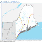 National Highway Freight Network Map And Tables For Maine, 2022 | Highway Map Of Maine Usa