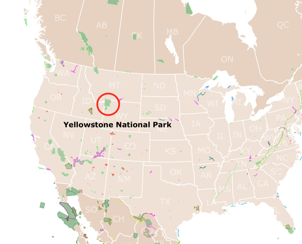National Park Book National Geographic Yellowstone National Park | Yellowstone National Park on Map of USA