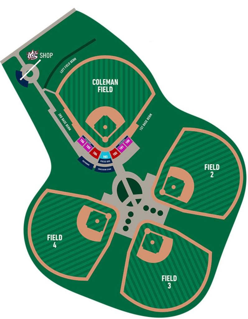 National Training Complex | Usa Baseball | Baseball Usa Map Of Fields