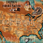 Native American Indians Tribal Map United States Includes Tribal Names And  Locations Most Complete Map And Detail Online | Native American Map Of USA