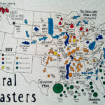 Natural Disasters U.s.a. Map   Etsy | Natural Disaster Map Of USA