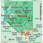 Nevada Maps & Facts   World Atlas | Map Of Nevada And Arizona Usa