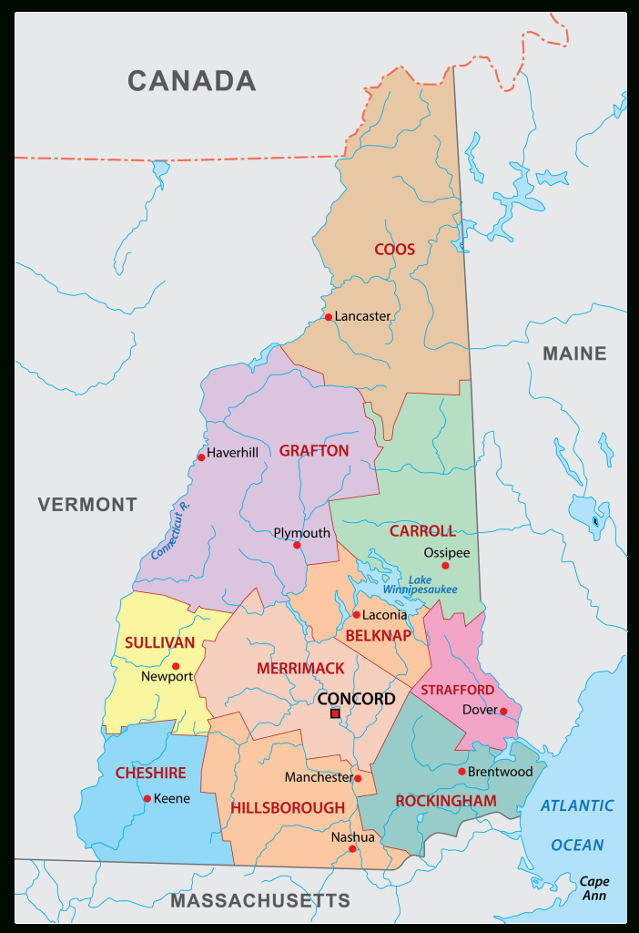 New Hampshire Maps &amp;amp; Facts - World Atlas | Map Of New Hampshire Usa