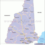 New Hampshire Road Map | Map Of Nh Road | Road Map Of New Hampshire Usa