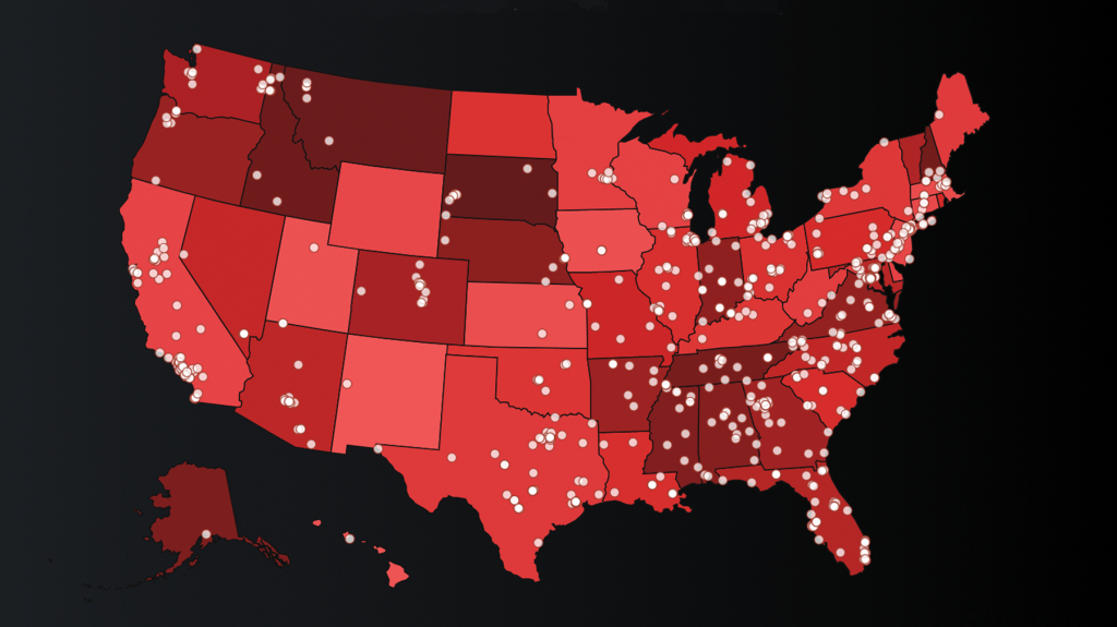 New Hate Map Helps Users Explore Landscape Of Hate | Hate Group Map Of Usa