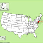 New Jersey Location On The U.s. Map   Ontheworldmap | New Jersey In Map Of USA