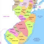 New Jersey Map | Map Of New Jersey (Nj) State With County | New Jersey On The Map Of Usa