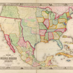 New Map Of The United States And Mexico. | Library Of Congress | Map Of Usa With Mexico