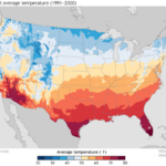 New Maps Of Annual Average Temperature And Precipitation From The | Climate Map Of The USA
