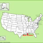 New Orleans Location On The U.s. Map   Ontheworldmap | Map Of USA New Orleans