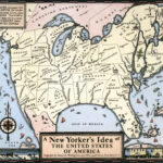 New Yorkers Idea Of The United States   Art Source International | New Yorkers Map Of USA