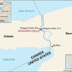 Niagara Falls | City, Map, Height, & Facts | Britannica | Map Of Niagara Falls New York USA