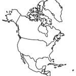 North America Blank Map And Country Outlines   Gis Geography | Outline Map Of USA And Canada