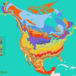 North America Hardiness Map | Landscape Architect'S Pages | Map Of USA Planting Zones