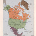 North America. | Library Of Congress | Map Of North America USA