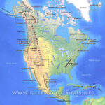 North America Physical Map – Freeworldmaps | Physical Map Of Usa With Rivers And Mountains