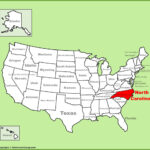 North Carolina Location On The U.s. Map   Ontheworldmap | Map Of North Carolina USA