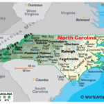 North Carolina Maps & Facts   World Atlas | North Carolina On The Map Of Usa